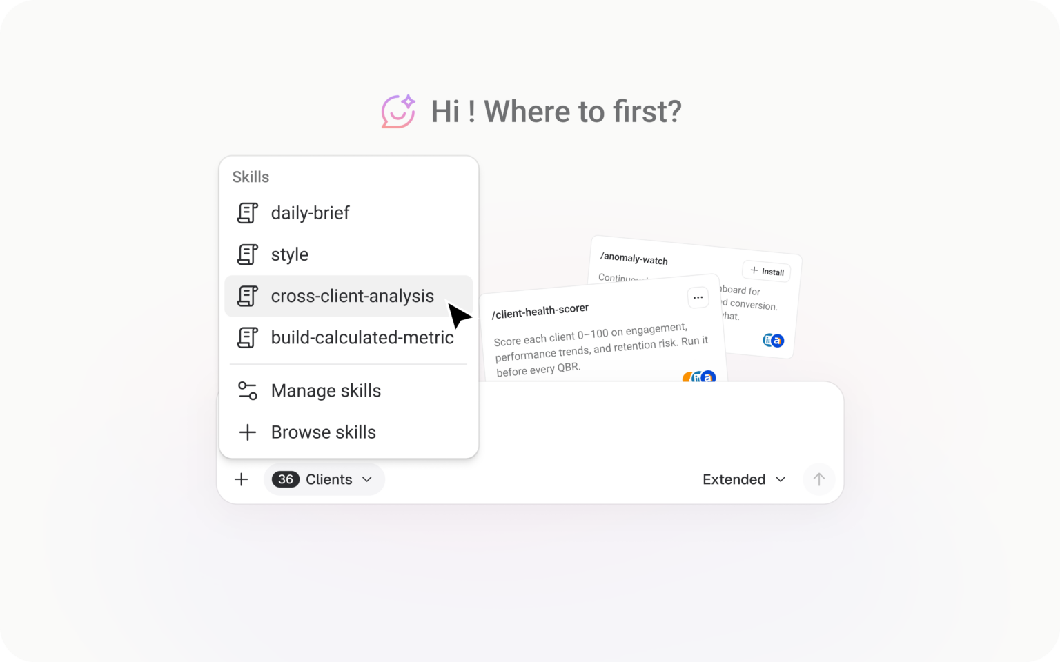 Turn your reporting and analysis process into a reusable Skill